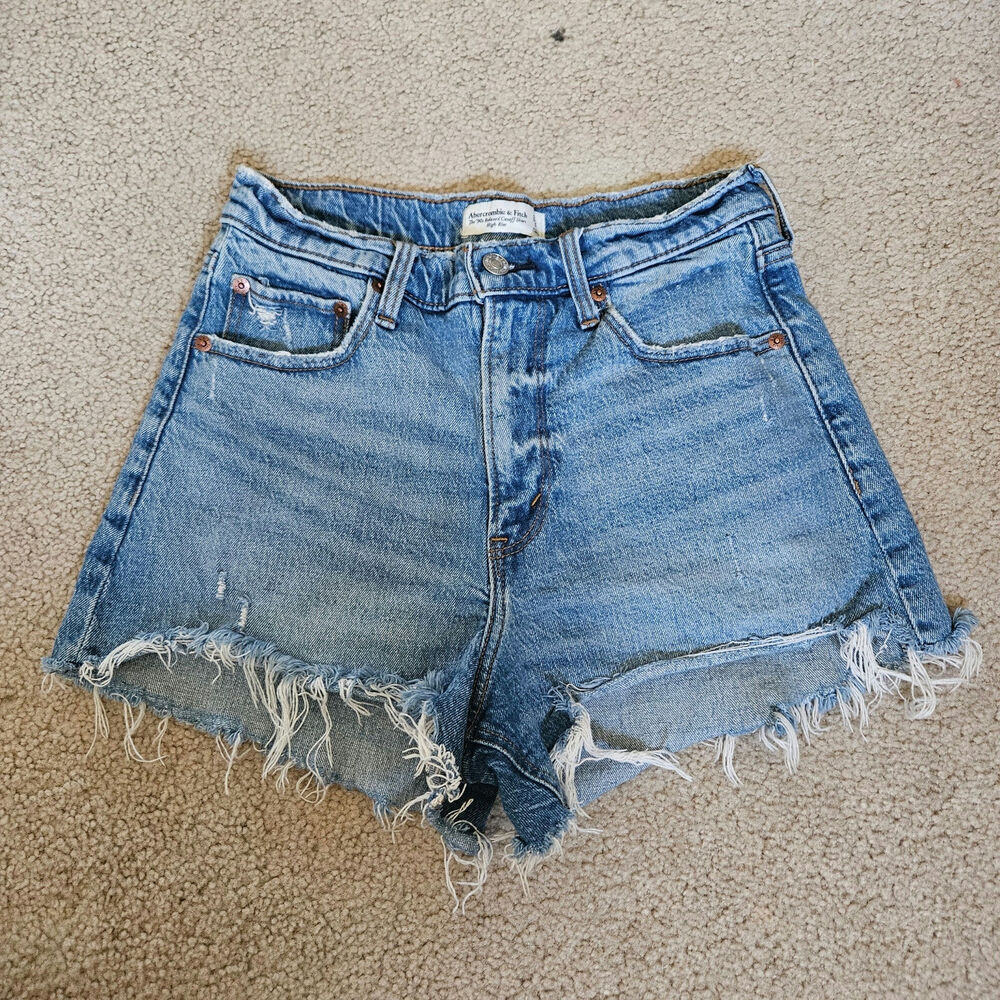 Abercrombie & Fitch The 90s Relaxed Cutoff Short High Rise 28/ 6